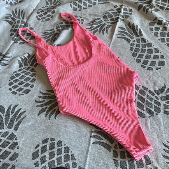COPY - Kulani kini’s one piece ribbed swimsuit on Barbie Pink NWOT - Picture 2 of 5
